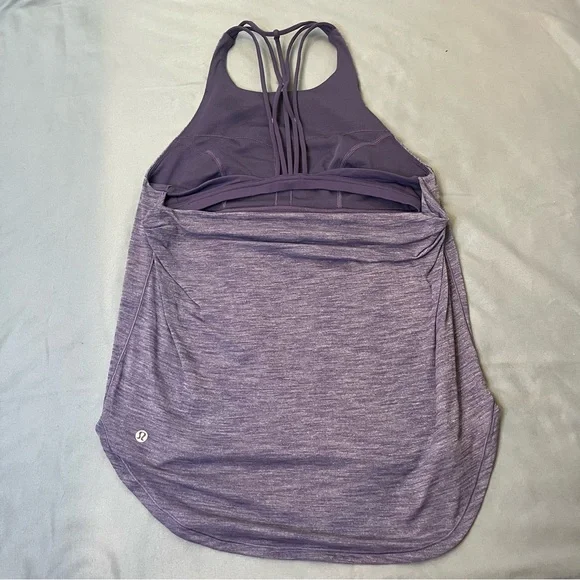 Lululemon Athletica Purple Tank Top With Built In Bra - Picture 2 of 4